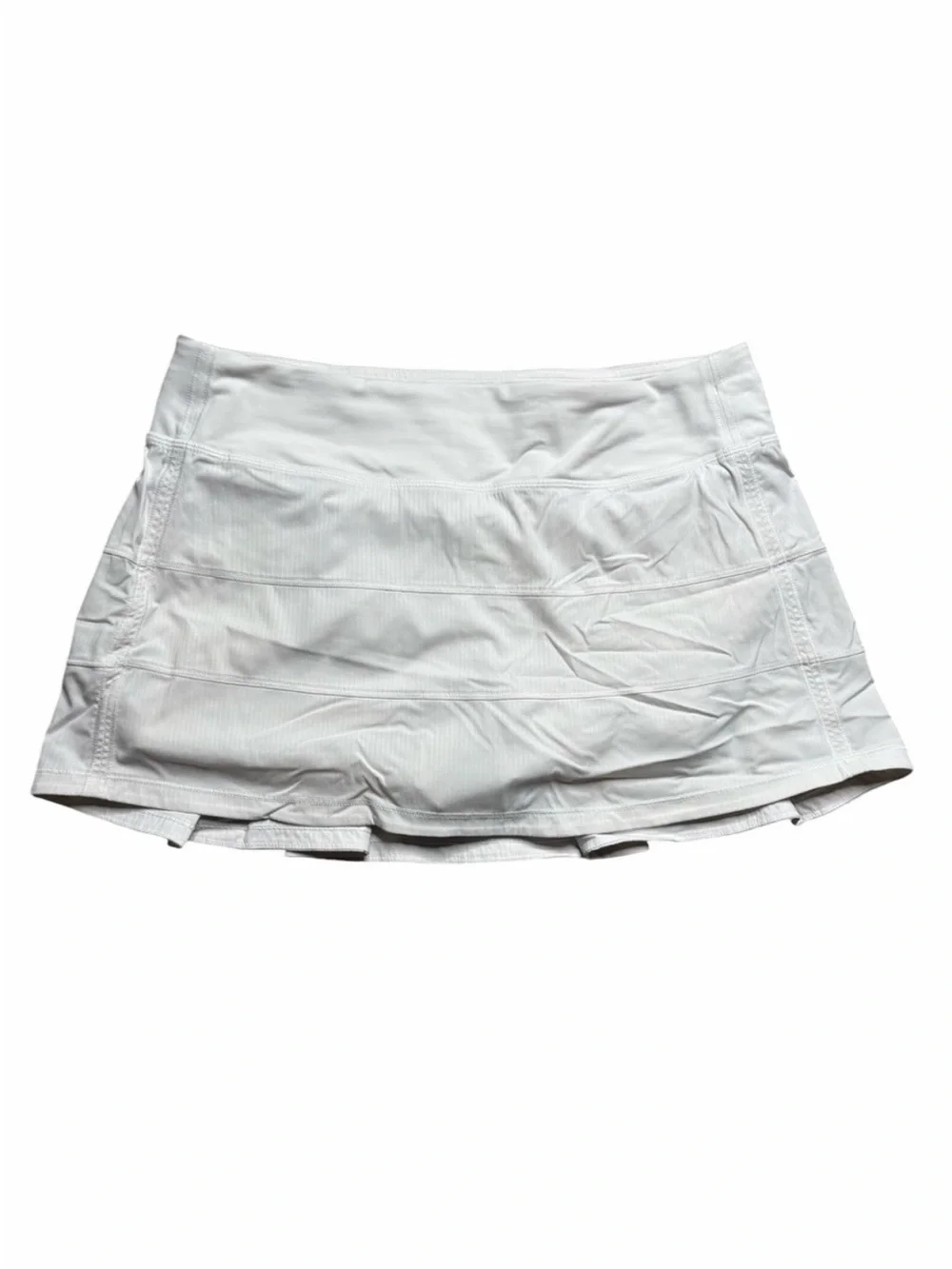 Lululemon white pace 14” Athletic Skirt size 8 - Picture 6 of 7